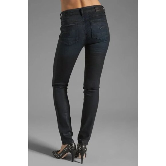 NWT G-Star 3301 Contour Skinny Glaze Dark Size 27 - Picture 3 of 12